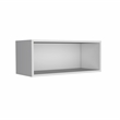 Pemberly Row 30in Open Wall Shelf Cabinet 12.5in Deep in White