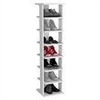 Pemberly Row 8 Tier Vertical Shoe Rack Tower 48.7in High in White