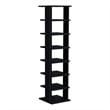 Pemberly Row 8 Tier Vertical Shoe Rack Tower 48.7in High in Black