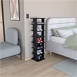 Pemberly Row 8 Tier Vertical Shoe Rack Tower 48.7in High in Black
