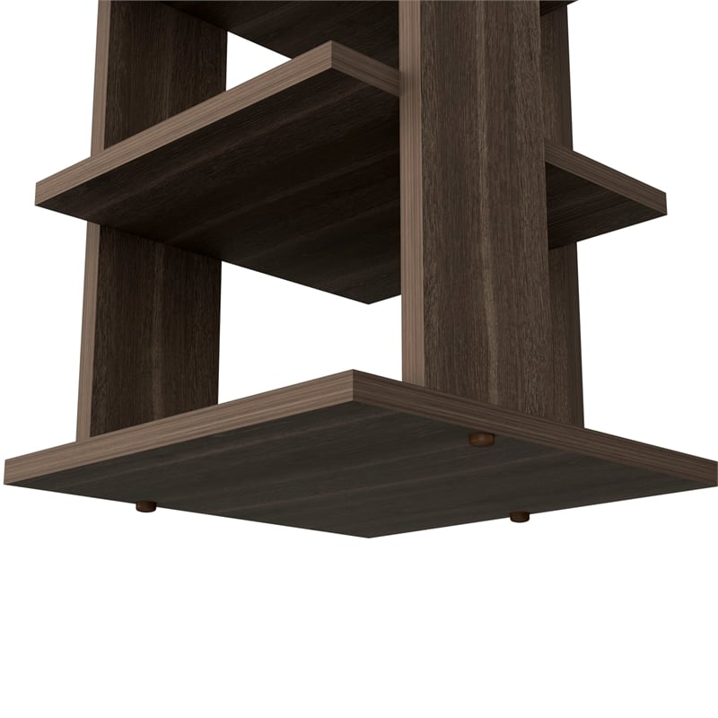 Pemberly Row 8 Tier Vertical Shoe Rack Tower 48.7in High in Brown