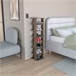 Pemberly Row 8 Tier Vertical Shoe Rack Tower 48.7in High in Brown