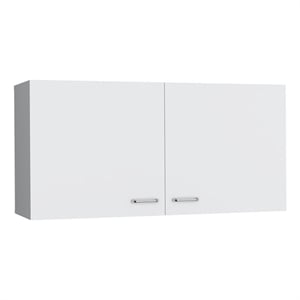Pemberly Row Two Door Kitchen Wall Cabinet 39.3in Wide in White
