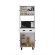 Pemberly Row Tall Kitchen Pantry Cabinet 66.6in High in White