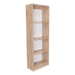 Pemberly Row 3 Piece Bookcase Set 71in Tall in Matt Gray and White