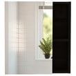Pemberly Row 2 Piece Bathroom Set Linen and Medicine Cabinet in Black