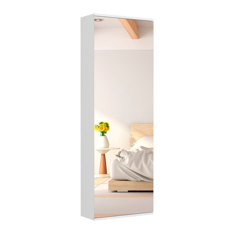 Pemberly Row 2 Piece Bedroom Set Shoe Rack and Nightstand in Multi-Color