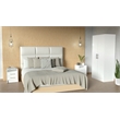 Pemberly Row 3 Piece Bedroom Set Armoire and 2 Nightstands in White