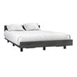 Pemberly Row Twin Bed Frame with Headboard 47in Wide in Gray