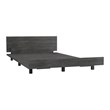 Pemberly Row Twin Bed Frame with Headboard 47in Wide in Gray