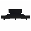 Pemberly Row Twin Bed Frame with Headboard 47in Wide in Black