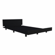 Pemberly Row Twin Bed Frame with Headboard 47in Wide in Black