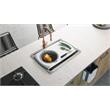 Pemberly Row Plastic Cutting Board with Strainer in White and Grey