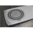 Pemberly Row Plastic Cutting Board with Strainer in White and Grey