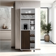 Pemberly Row Tall Coffee Station Sideboard with Cabinet in White