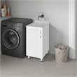 Pemberly Row Utility Tub and Sink Cabinet with One Door in White