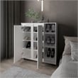 Pemberly Row 3 Tier Shoe Rack with Side Storage Tiers in White