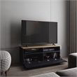 Pemberly Row Minimalist TV Stand with Shelves 44.5in Wide in Multi-Color