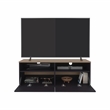 Pemberly Row Minimalist TV Stand with Shelves 44.5in Wide in Multi-Color