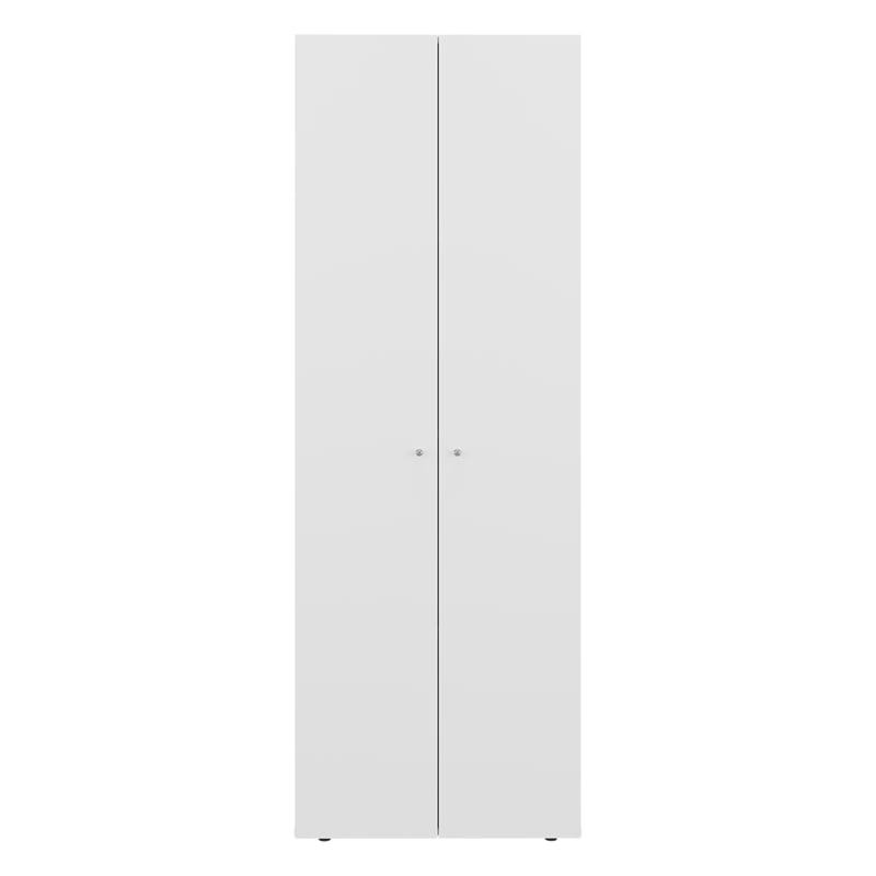 Pemberly Row 2 Door Closet System Wardrobe 66.9in High in White