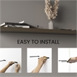 Pemberly Row 47in Modern Floating Wall Shelves Set of 2 in Olive