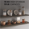 Pemberly Row 47in Modern Floating Wall Shelves Set of 2 in Olive