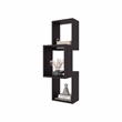 Pemberly Row 6 Cube Wall Mounted Floating Storage Shelf in Black
