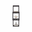 Pemberly Row 6 Cube Wall Mounted Floating Storage Shelf in Black