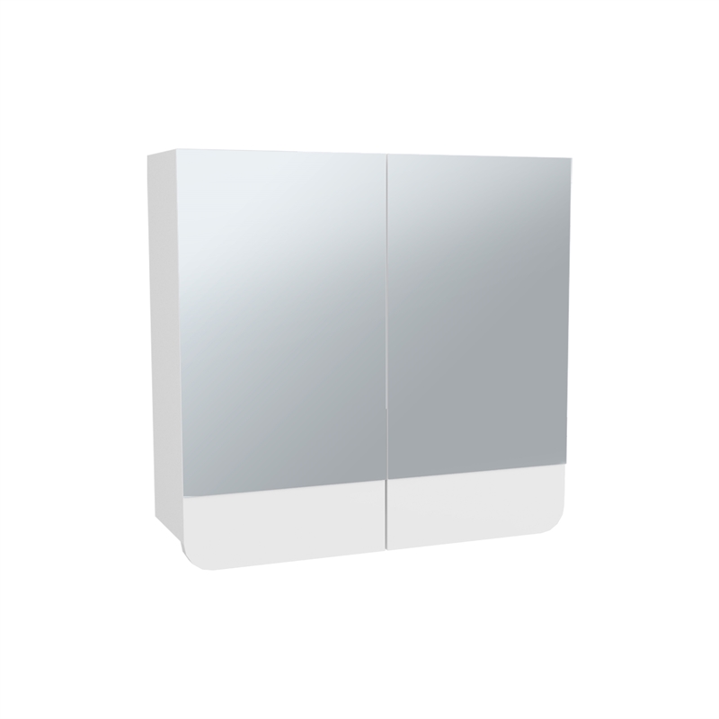 Pemberly Row Bathroom Mirror Medicine Cabinet with Storage in White