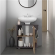 Pemberly Row Under Sink Storage Cabinet with Double Doors in Multi-Color