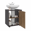Pemberly Row Under Sink Storage Cabinet with Double Doors in Multi-Color