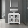 Pemberly Row Under Sink Cabinet with Doors and Shelf in White