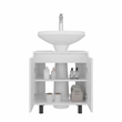 Pemberly Row Under Sink Cabinet with Doors and Shelf in White