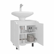 Pemberly Row Under Sink Cabinet with Doors and Shelf in White