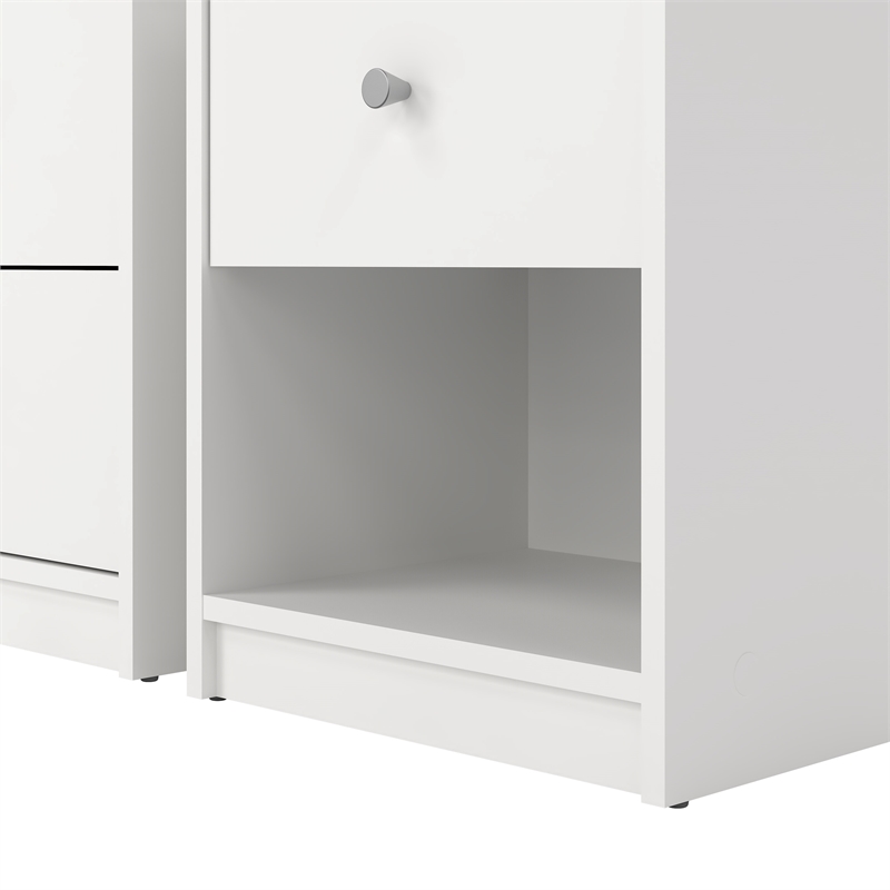 Pemberly Row White 3-Piece Bedroom Set in Engineered Wood