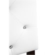 Pemberly Row Upholstered Twin Headboard with Faux Leather in White