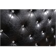 Pemberly Row Upholstered King Headboard with Faux Leather in Black