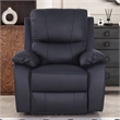 Pemberly Row Leather Power Lift Reclining Armchair Recliner in Black