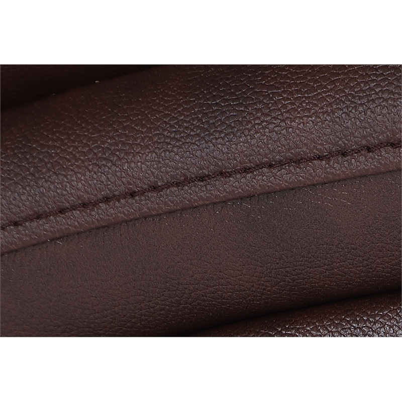 Pemberly Row Leather 3-Piece Power Recliner Home Theater Sofa Set in Brown