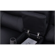 Pemberly Row Leather 3-Piece Electric Power Lift Recliner Sofa Set in Black