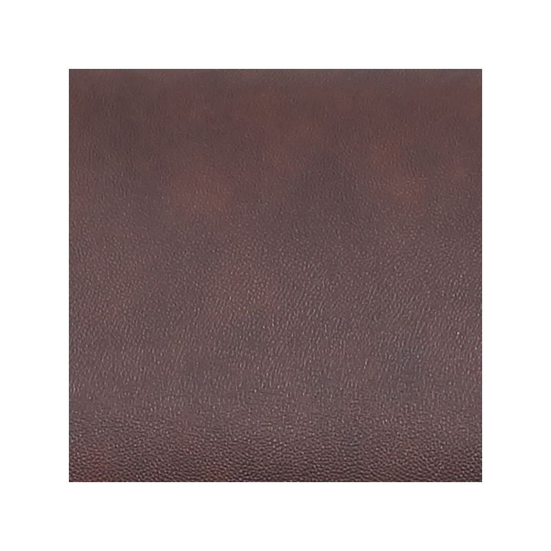 Pemberly Row Manual Faux Leather Recliner Reclining Arm Chair in Brown