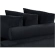 Pemberly Row Corduroy Left-Facing Sleeper Sectional in Dark Gray