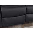 Pemberly Row Leather Power Lift Recliner Armchair for Home Theater in Black