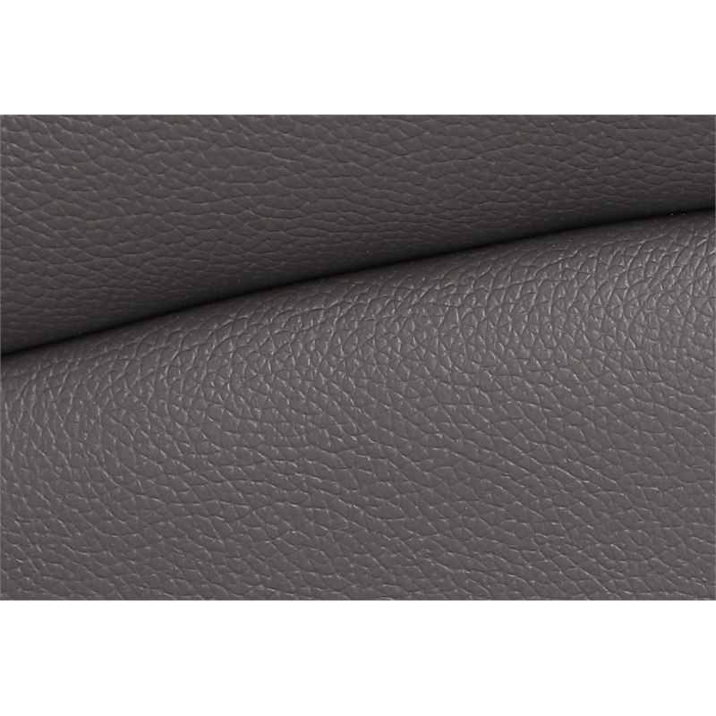Pemberly Row Leather Power Reclining Armchair for Home Theater in Gray