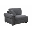 Pemberly Row Sectional Sofa with Ottoman Cup Holder & Charger in Dark Gray