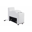 Pemberly Row Sectional Sofa with Ottoman Cup Holder & Charger in White