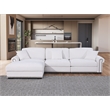 Pemberly Row Modern Polyester Large Sectional Sofa Couch in White