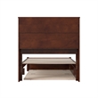 Pemberly Row Twin Wood Platform Bed with Twin Trundle in Walnut
