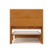 Pemberly Row Twin Wood Platform Bed with Twin Trundle in Light Toffee
