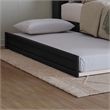 Pemberly Row Full Wood Platform Bed with Twin Trundle in Black